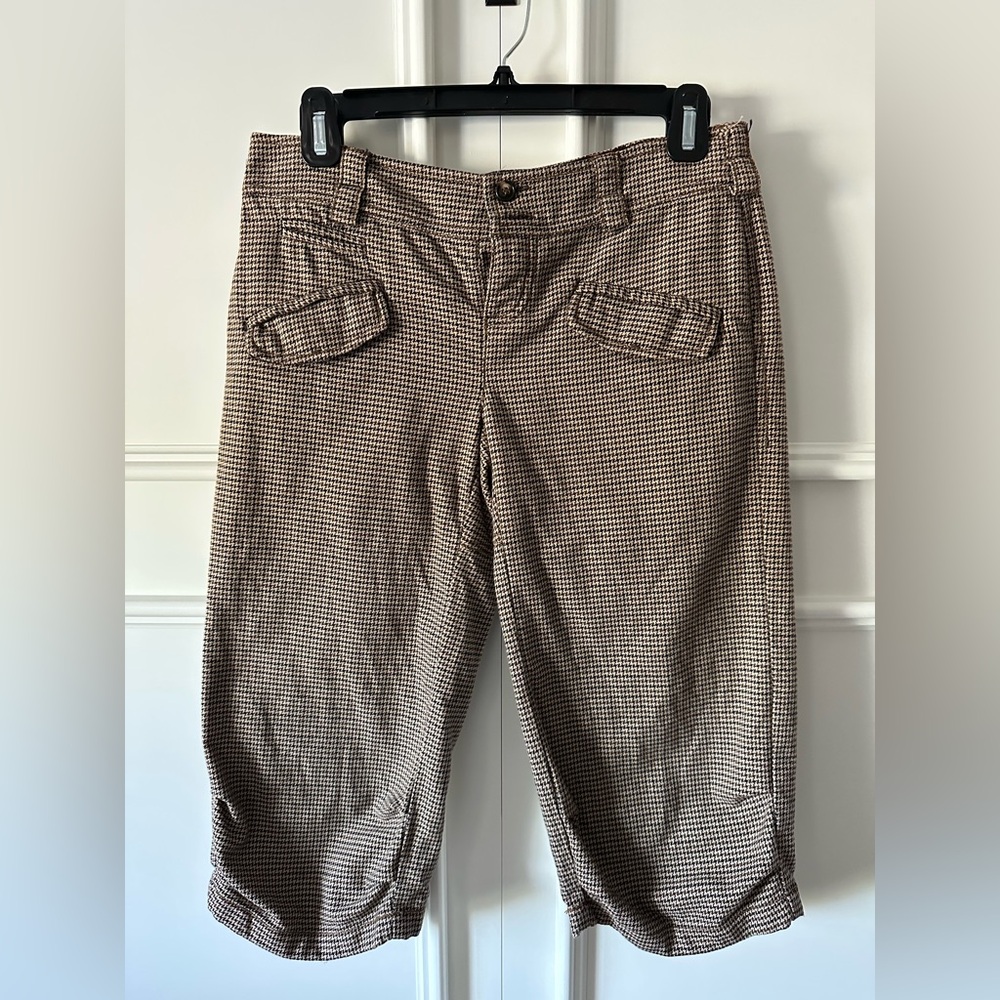 Free People plaid cropped pants
